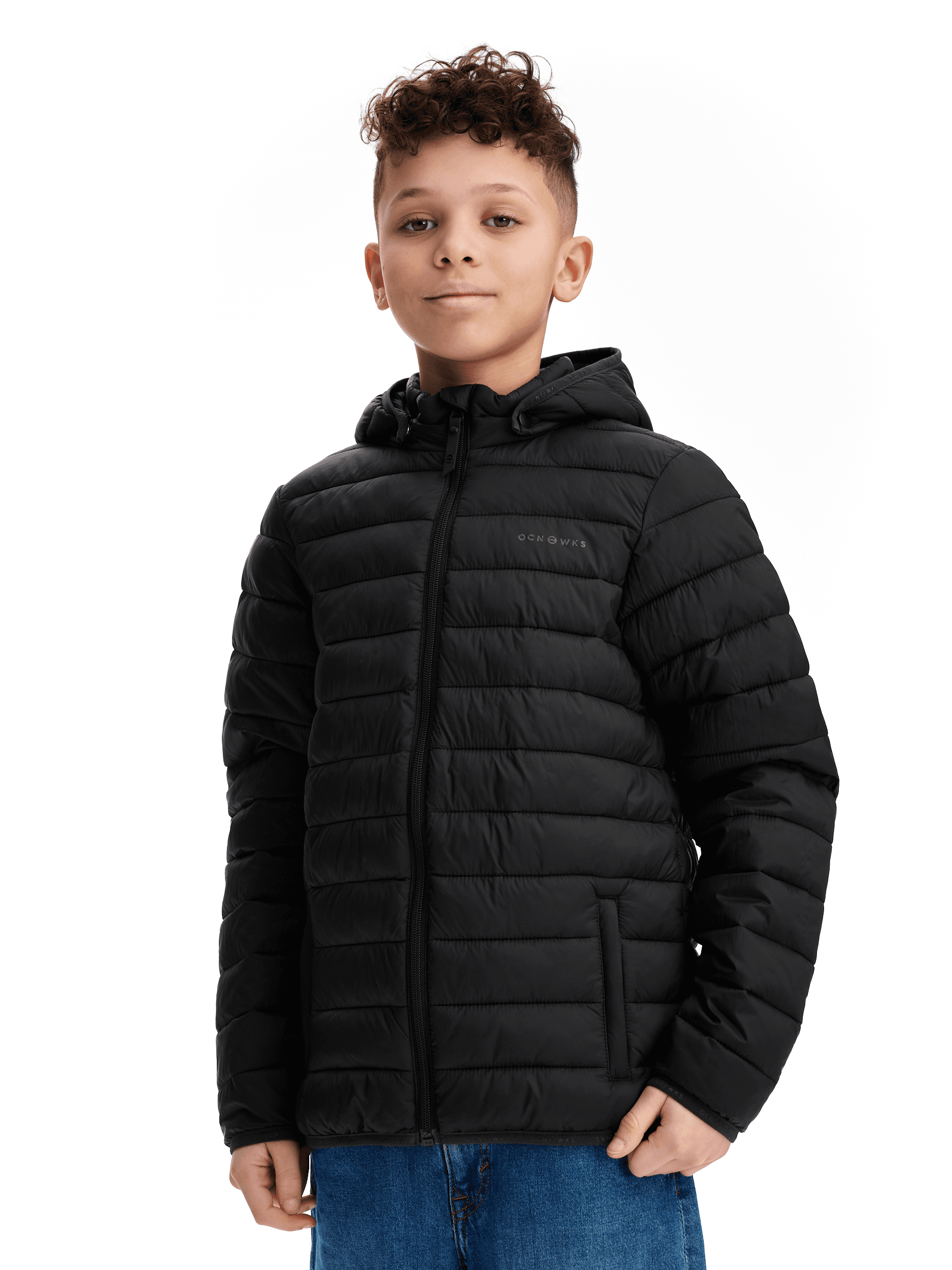 OCEAN WORKS, Padded Hood Jacket Jr, Model 1